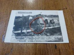 BC28-1 Carte Photo  Ramscapelle La Tranchée Belge Chemin De Fer De Nieuport A Dixmude  WW1 Militaria - Nieuwpoort