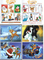 Tanzania MNH 2 Minisheets And 4 SSs - Fairy Tales, Popular Stories & Legends