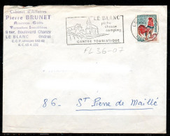 FL36-06 : Dept 36 (Indre) LE BLANC 1967 > FG Illustrée / église - Mechanische Stempels (reclame)