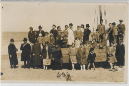 3588 - LA PANNE Photo Carte Barque , Voilié , Animée - De Panne