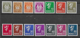 NORUEGA 1941 YT 220-223+226-235 ** - Neufs