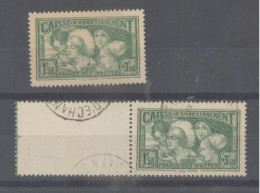 YT 269, 2 TP CAISSE AMORTISSEMENT  NEUF** ET OBLITERE AVEC BdF  STAMPS BRIEFMARKEN - Neufs