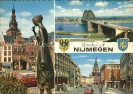 71669187 Nijmegen Denkmal Skulptur Bruecke Strassenpartie Wappen Nijmegen - Autres & Non Classés