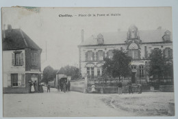 Cpa 1906 Chailley Place De La Poste Et Mairie - MAY11 - Autres & Non Classés