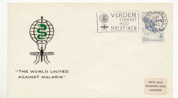 1589 02  DANMARK THE WORLD UNITED AGAINST MALARIA KOBENHAVN 1963 - FDC