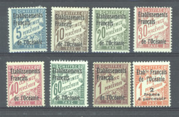 Océanie  -  Taxes  :  Yv  1-8  * - Timbres-taxe