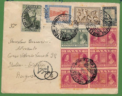Ad0955 - GREECE - Postal History -  Very Nice Franking On COVER To ITALY 1939 - Lettres & Documents