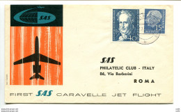 Primo Volo SAS Dusseldorf-Roma Del 17/7/59 - Airmail