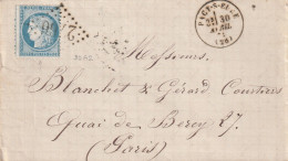 Lettre De Pacy Sur Eure à Paris LAC - 1849-1876: Klassieke Periode