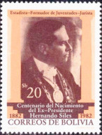 Bolivia 1982 CEFIBOL 1177 ** Centennial Of President Hernando Siles.Centenario Del Ex Presidente Hernando Siles. - Bolivia