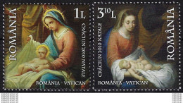 2010 Romania Natale Congiunto Con Vaticano 2v. MNH - Ganze Jahrgänge