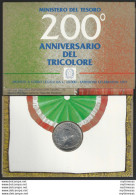1997 Italia Lire 10.000 Silver 200 Tricolore FDC - BU - Sonstige & Ohne Zuordnung