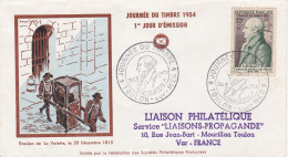 France FDC Y&T N°969 Lavalette De 1954 TOULON Sur MER - 1950-1959