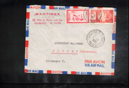 Maroc 1961 Interesting Airmail Letter - Maroc (1956-...)