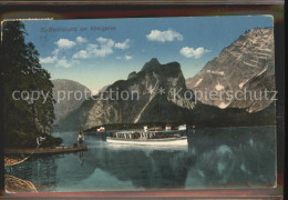 71618444 Koenigsee Berchtesgaden St Bartholomae Ausflugsschiff Anzenbach - Berchtesgaden