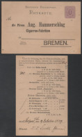 D. REICH - BREMEN / 1889 GSK TABAK - TABAC - TOBACCO - CIGARES (ref LE5148) - Briefkaarten