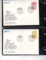 Iles Feroe -1988 -  4  FDC -   Flore - Fleurs - Faeroër