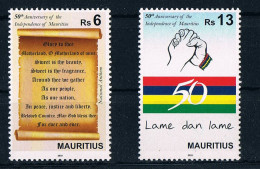 Mauritius - 50 Jahre Unabhängigkeit 2018 - Independence - National Hymne - Mauritius (1968-...)