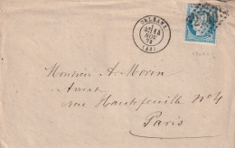 Lettre De Orléans à Paris LSC - 1849-1876: Klassieke Periode