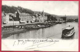 C.P. Dinant =  Rive Droite  De La Meuse  Et  Le Bateau Touriste  Au  Départ - Dinant