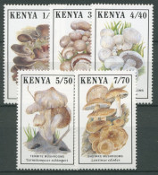 Kenia 1989 Pilze Champignon Shiitake-Pilz 486/90 Postfrisch - Kenia (1963-...)