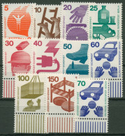 Berlin 1971/73 Unfallverhütung Bogenmarken Unterrand 402/11 + 453 UR Postfrisch - Ungebraucht