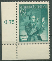 Österreich 1950 Tag Der Briefmarke 957 Ecke Unten Links Postfrisch - Neufs