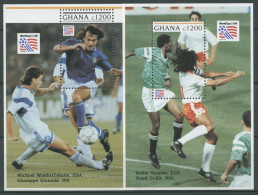 Ghana 1993 Fußball-WM In Den USA Spieler Block 235/36 Postfrisch (C28021) - Ghana (1957-...)