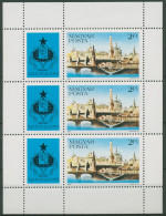 Ungarn 1983 SOZPHILEX Moskau Kreml Kleinbg. 3644 A K Postfrisch (C92843) - Blocks & Kleinbögen