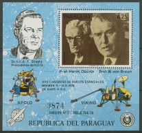 Paraguay 1976 25 Jahre Hermann Oberth Gesellschaft Block 285 Postfrisch (C18790) - Paraguay