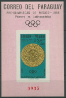 Paraguay 1966 Vor-Olympiade Mexiko Block 82 Postfrisch (C19032) - Paraguay