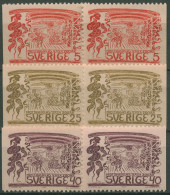 Schweden 1966 Schlosstheater Drottningholm 555/57 Postfrisch - Unused Stamps