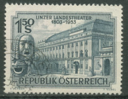 Österreich 1953 Landestheater Linz 988 Gestempelt - Gebruikt