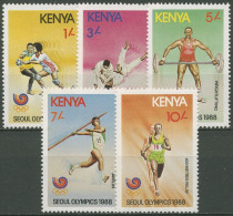 Kenia 1988 Olympische Sommerspiele In Seoul 447/51 Postfrisch - Kenya (1963-...)