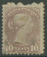 Kanada 1870 Königin Viktoria 10 Cents, 31 AA Gestempelt, Dünne Stelle - Used Stamps