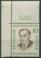 Berlin 1957 Ernst Reuter 165 Ecke 1 Oben Links, Durchgezähnt Postfrisch - Unused Stamps