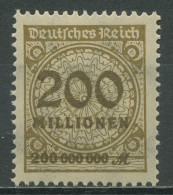 Deutsches Reich 1923 Korbdeckel Platte 323 A Pb Postfrisch - Ongebruikt