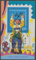 Bund 1993 Für Uns Kinder Clown Block 27 ESST Bonn Gestempelt (C98685) - Sonstige & Ohne Zuordnung