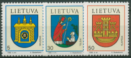 Litauen 1993 Stadtwappen 526/28 Postfrisch - Lithuania