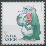 Österreich 2020 Briefmarkengestaltung Zeichnung Monster 3505 Postfrisch - Neufs