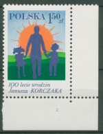 Polen 1978 Arzt & Kinderbuchautor Henryk Goldszmit 2582 Ecke Postfrisch - Ongebruikt