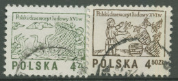Polen 1977 Freimarken Holzschnitte 2537/38 Gestempelt - Used Stamps