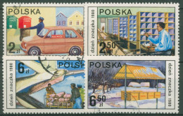 Polen 1980 Tag Der Briefmarke Postbetrieb 2715/18 Gestempelt - Gebruikt