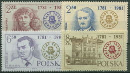 Polen 1981 Altes Theater Krakau 2777/80 Postfrisch, Leicht Bügig - Unused Stamps