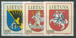 Litauen 1992 Stadtwappen, Nationalwappen 505/07 Postfrisch - Lithuania