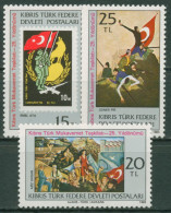 Türkisch-Zypern 1983 Widerstandsbewegung Gemälde 129/31 Postfrisch - Ungebraucht