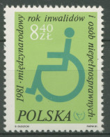 Polen 1981 Jahr Der Behinderten Rollstuhlfahrer 2763 Postfrisch - Unused Stamps