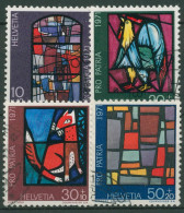 Schweiz 1971 Pro Patria Kunst Kunsthandwerk Glasmalerei 949/52 Gestempelt - Oblitérés