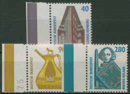 Bund 1988 Sehenswürdigkeiten SWK Mit Rand Links 1379/81 SR Li. Postfrisch - Ungebraucht