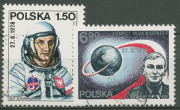 Polen 1978 Kosmos Raumfahrt Polnischer Kosmonaut 2563/64 Gestempelt - Usados